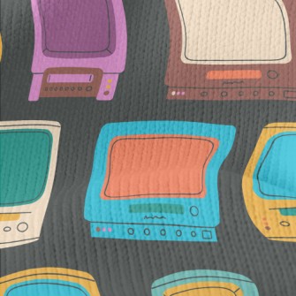Retro Old Tv Stretch Jersey