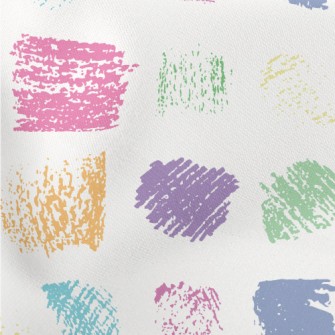 Crayon Graffiti Color Blocks Lightweight Cotton Poplin
