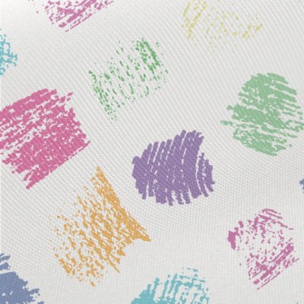 Crayon Graffiti Color Blocks Midweight Cotton Poplin