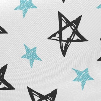 Empty Lines Stars Midweight Cotton Poplin