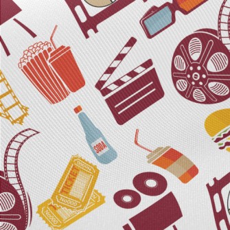 Negative Movie Popcorn Midweight Cotton Poplin