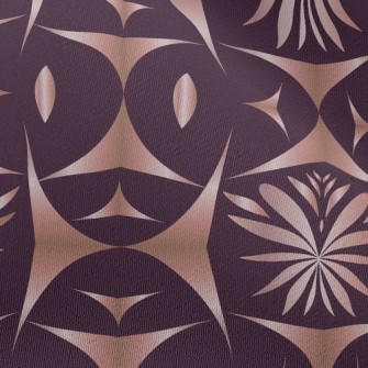 Shiny Geometric Flower Chiffon