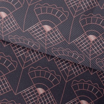 Plaid Line Flower Waterproof Oxford