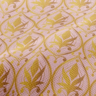 Water Drop Gold Flower Performance Linen