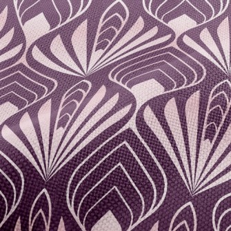 Geometric Square Flower Performance Linen