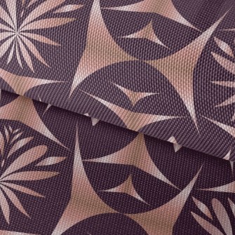 Shiny Geometric Flower Waterproof Oxford