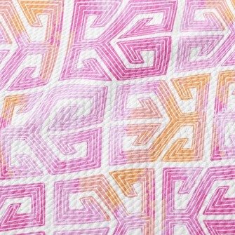 Gradient Retro Lines Birdseye Piqué