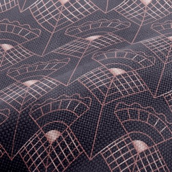 Plaid Line Flower Performance Linen