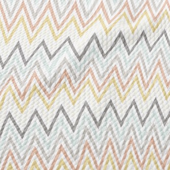 Herringbone Retro Illustration Birdseye Piqué