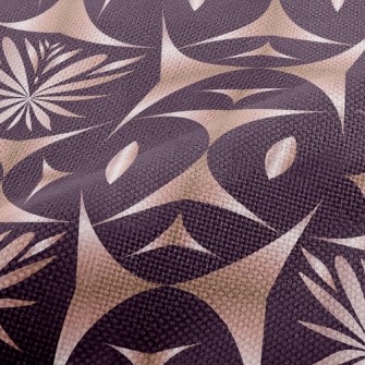 Shiny Geometric Flower Performance Linen