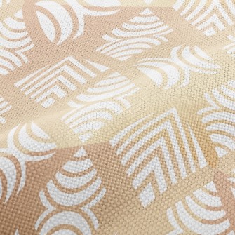 Gradient Circle Rhombus Performance Linen