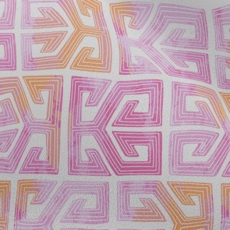 Gradient Retro Lines Chiffon
