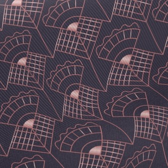 Plaid Line Flower Twill