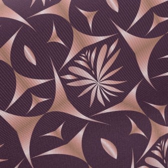 Shiny Geometric Flower Twill