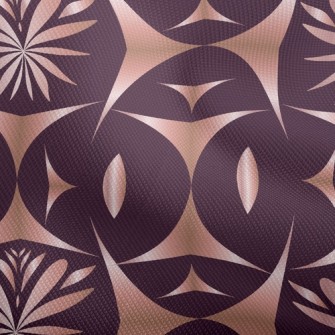 Shiny Geometric Flower Dobby