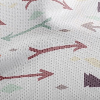 Arrows Flying Left And Right Athletic Mesh Flat Back