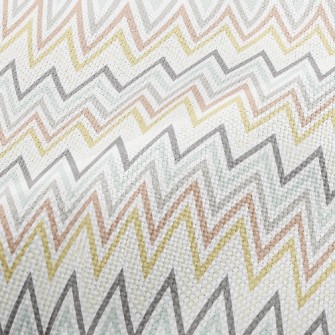 Herringbone Retro Illustration Performance Linen