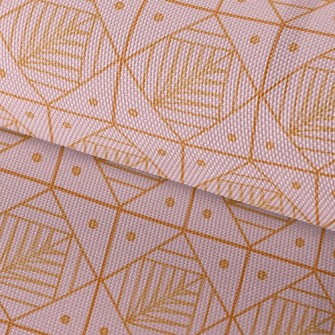 Lines Circle Leaves Waterproof Oxford