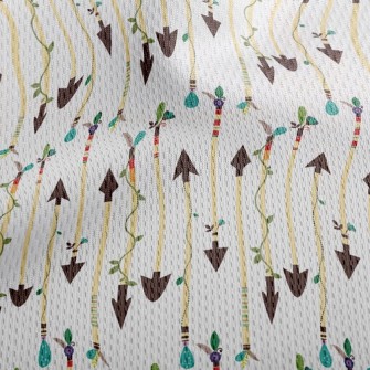 Arrows Wrapped Around Vines Athletic Mesh Flat Back