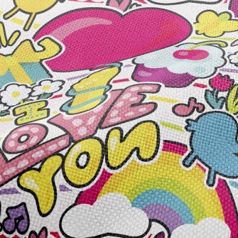 I Love You Huahua World Performance Linen