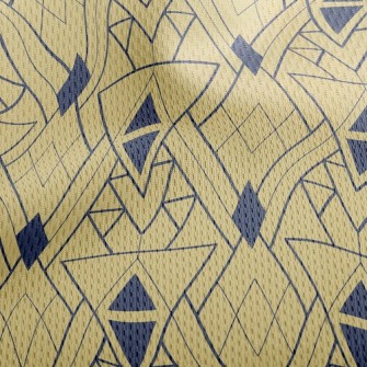 Egyptian Style Tiles Athletic Mesh Flat Back