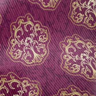 Bright Gold Pattern Standard Corduroy