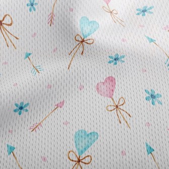 Lover's Heart Is Struck By Athletic Mesh Flat Back