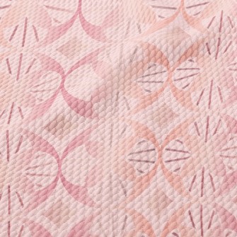 Rose Gold Geometric Figure Birdseye Piqué