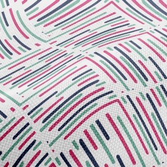 Three Color Intersecting Lines Performance Linen