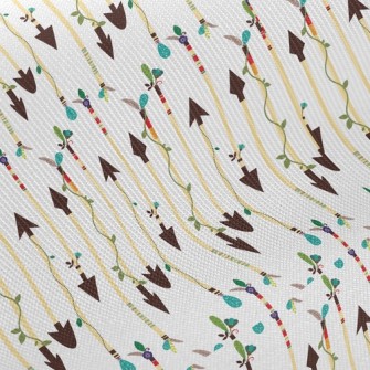 Arrows Wrapped Around Vines Twill