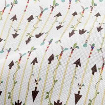 Arrows Wrapped Around Vines Performance Linen