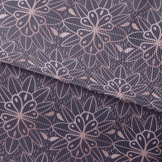 Dotted Coil Flowers Waterproof Oxford