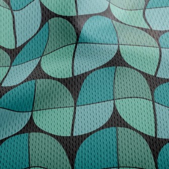 Water Pipe Waves Athletic Mesh Flat Back