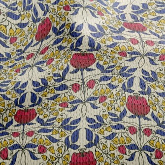 Bright Flower Tiles Athletic Mesh Flat Back
