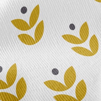 Simple Shape Flowers Standard Corduroy