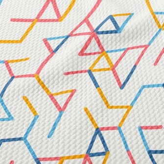 Geometric Splicing Lines Birdseye Piqué