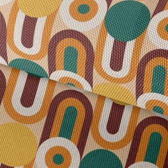 Circle Wavy Lines Waterproof Oxford