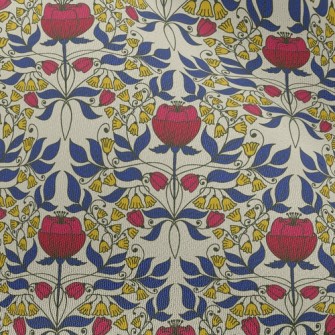 Bright Flower Tiles Chiffon