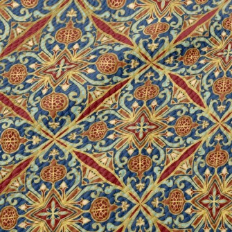 Oriental Nostalgic Pattern Birdseye Piqué