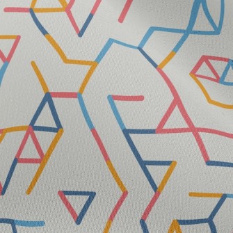 Geometric Splicing Lines Chiffon