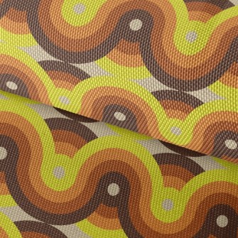 Shiny Spiral Wave Waterproof Oxford
