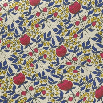 Bright Flower Tiles Twill
