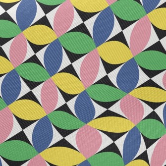 Black And White Grid Texture Twill