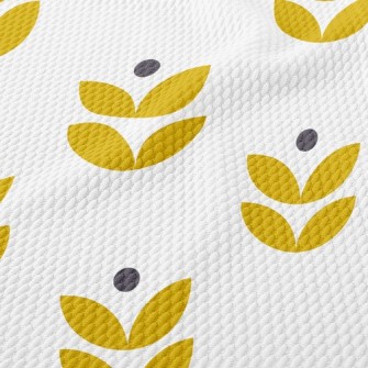 Simple Shape Flowers Birdseye Piqué