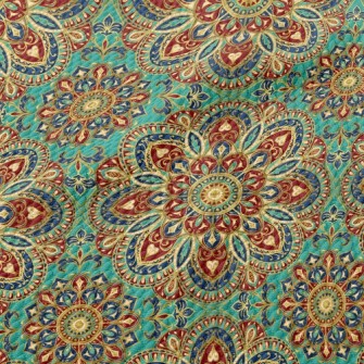 Solemn Mandala Pattern Birdseye Piqué