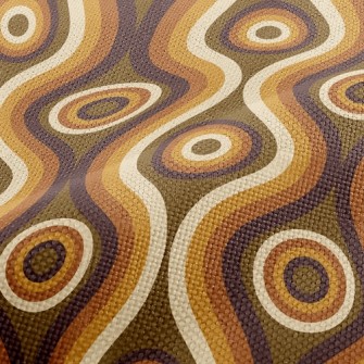 Straight Wavy Lines Performance Linen