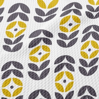 Special Geometric Flowers Birdseye Piqué
