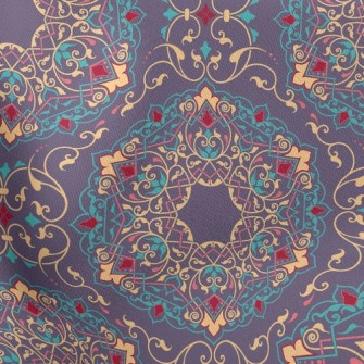 Arabic Colorful Pattern Stretch Ponte