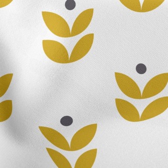 Simple Shape Flowers Stretch Ponte