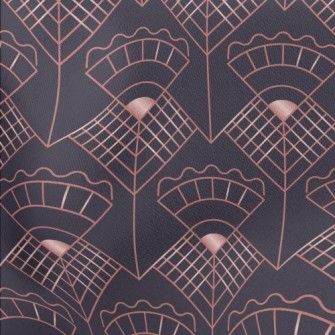 Plaid Line Flower Stretch Ponte